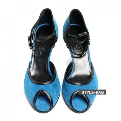 Hermes 2019 Womens suede opento pumps - 에르메스 여성 스웨… - 1