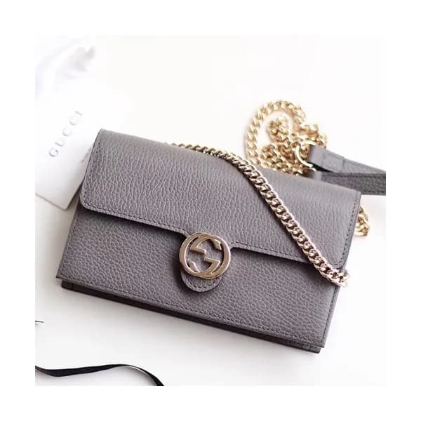 Gucci Interlocking Woc Mini Chain Wallet Shoulder … - 1