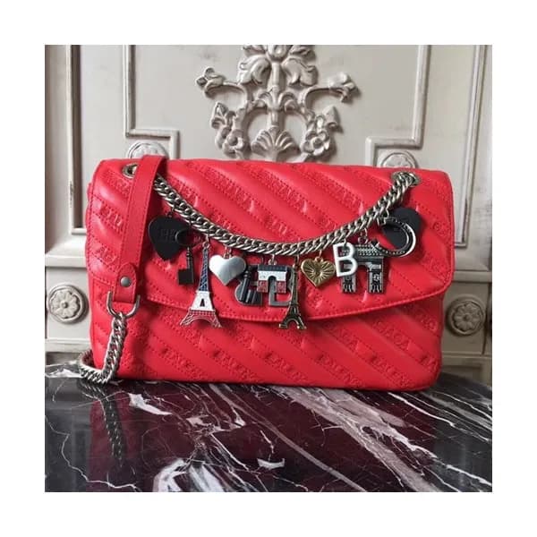 [매장판][시선강탈!!매력만점❤❤]Balenciaga 2019 Lock Round Leat… - 1