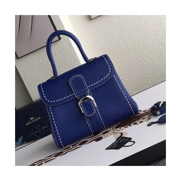 Delvaux 2019 Leather Tote Shoulder Bag,28 CM - 델보 … - 1