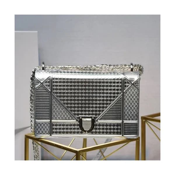 Dior 2019 Dior Rama Leather Chain Shoulder Bag ,25… - 1