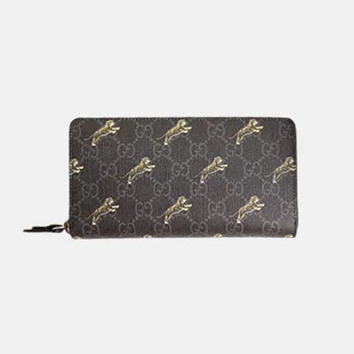 Gucci 2019 Tiger Print Zip Round Wallet 575135 - 구… - 1