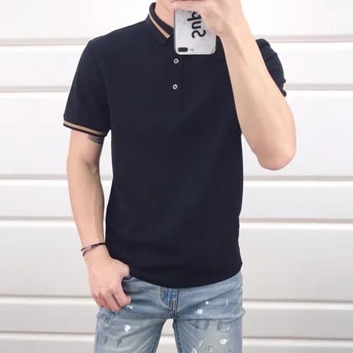 Burberry 2019 Mens Logo Polo Cotton Short Sleeved … - 1