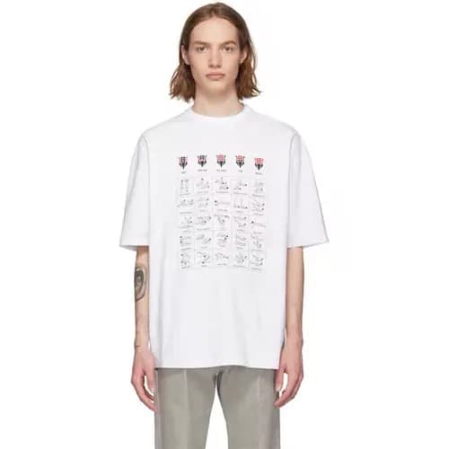 Balenciaga 2019 Mm/WmCrew -neck Cotton Short Sleev… - 1