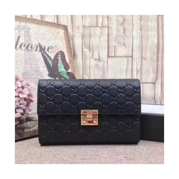 Gucci 2019 Padlock Leather Clutch Bag ,22CM - 구찌 … - 1