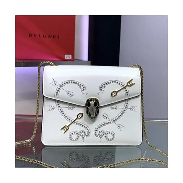Bvlgari 2019 Serpenti Forever Chain Shoulder Bag,2… - 1