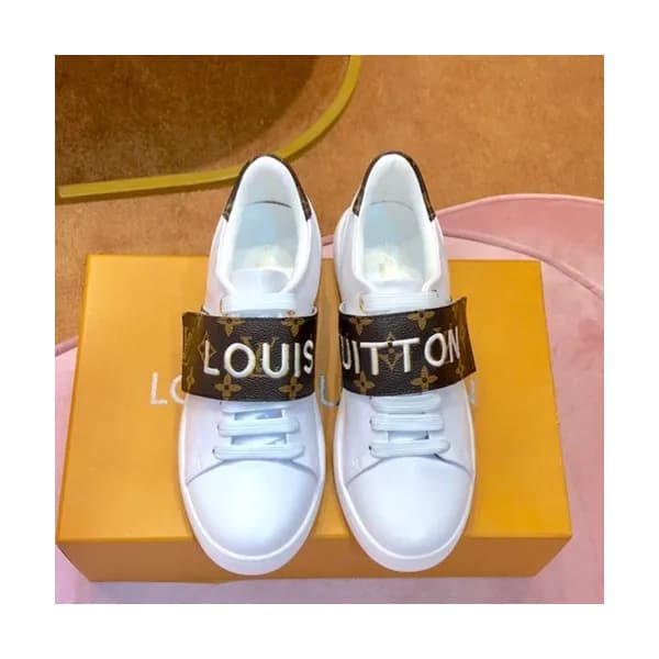 Louis Vuitton 2019 Ladies Leather Sneakers - 루이비통 … - 1