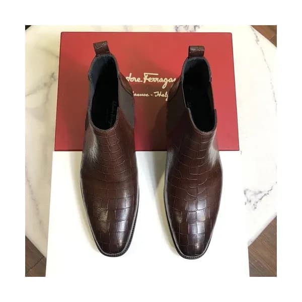 Ferragamo 2019 Mens Leather Boots - 페라가모 2019 남성용 … - 1