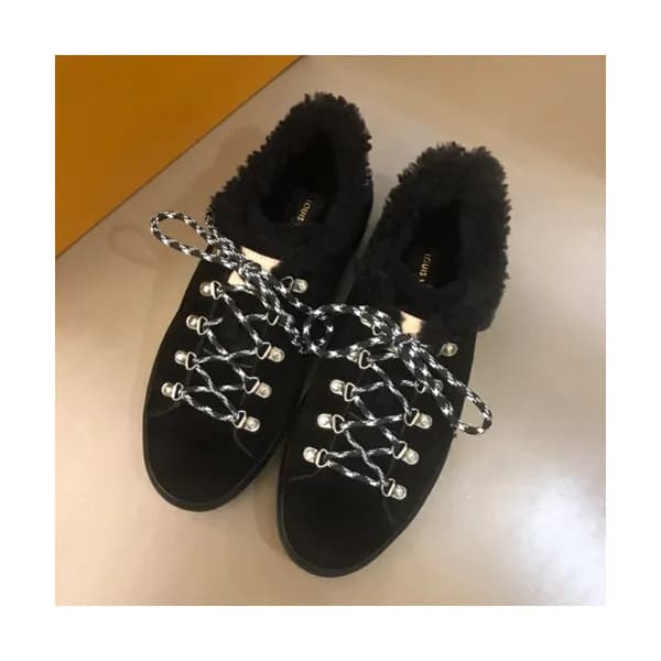 Louis Vuitton 2019 Mens Suede & Wool Sneakers - 루이… - 1