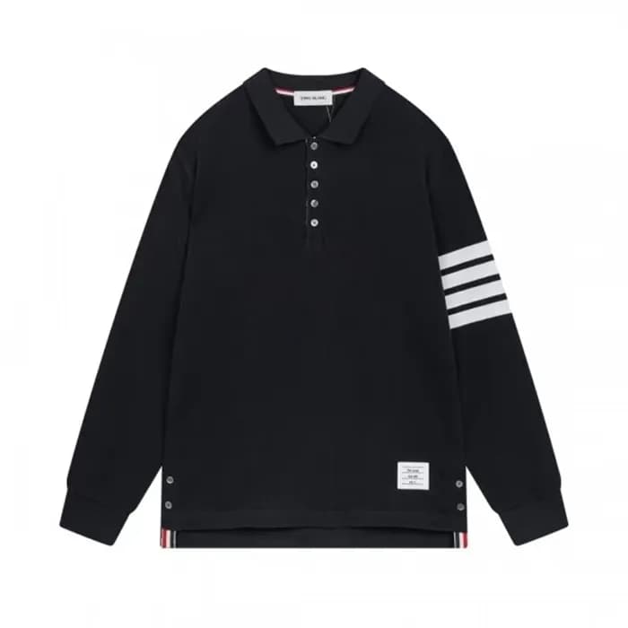 Thom Browne 2025 Mens Strap Polo Tshirt - 톰브라운 20… - 1