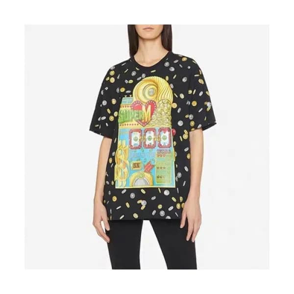 Moschino 2019 Mm/Wm Logo Cotton Short Sleeved Tshi… - 1