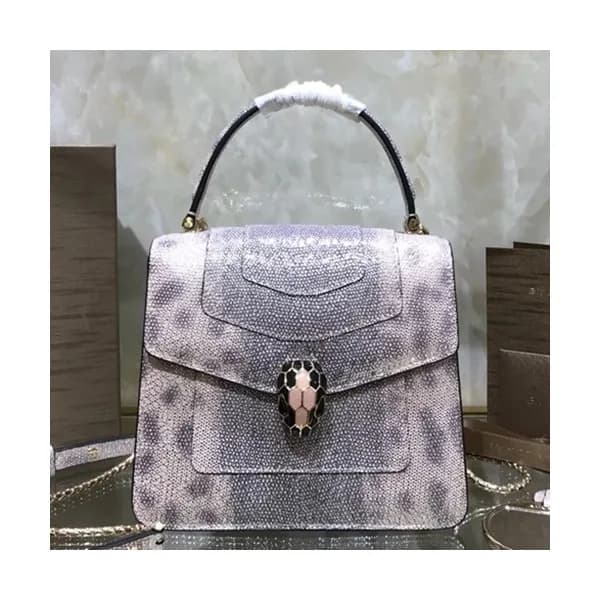 Bvlgari 2019 Serpenti Chain Tote Shoulder Bag,18CM… - 1