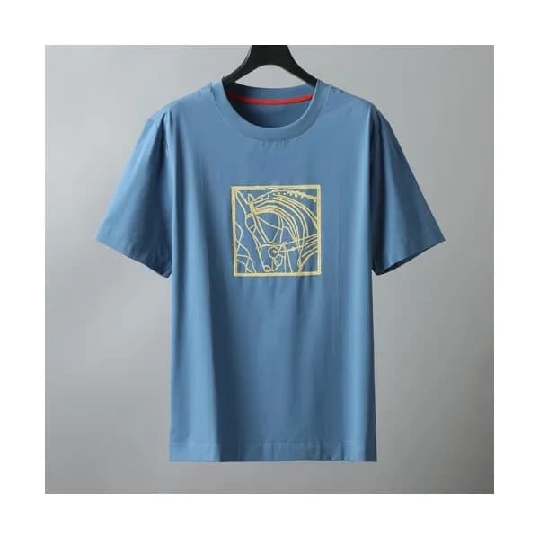 [에르메스]Hermes 2021 Mens Crew-neck Short Sleeved Tsh… - 1