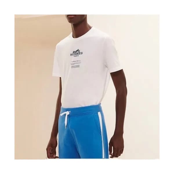 [에르메스]Hermes 2021 Mens Crew-neck Short Sleeved Tsh… - 1