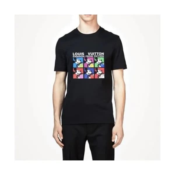 Louis vuitton Mm/Wm Logo Short Sleeved Tshirts bl… - 1