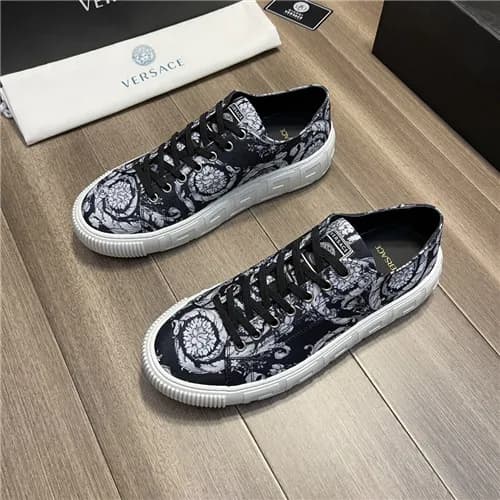 Versace 2021 Men's Canvas Sneakers,VERS0570 - … - 1