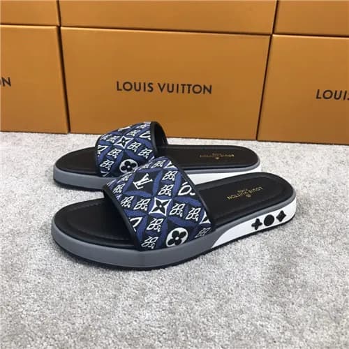 Louis Vuitton 2021 Men's Leather Slipper,LOUS2… - 1