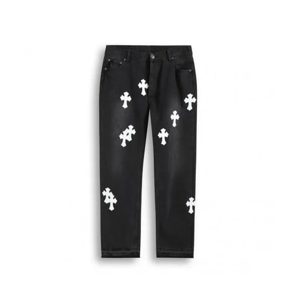 Chrom Hearts Mm/Wm Casual Denim Jeans Black - 크롬하…
