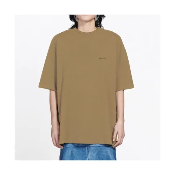 Balenciaga Mm/Wm Logo Cotton Short Sleeved Tshirt… - 1
