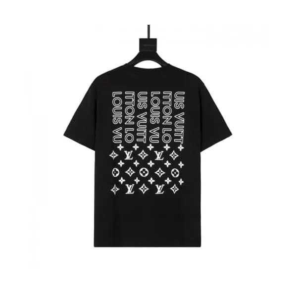 Louis vuitton Mm/Wm Logo Short Sleeved Tshirts Bl… - 1