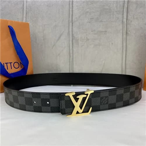 Louis Vuitton 2021 Men's Leather Belt,3.5cm,LO… - 1