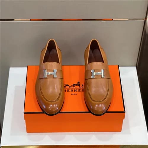 Hermes 2021 Men's Leather Loafer,HERS0528 - 에르… - 1
