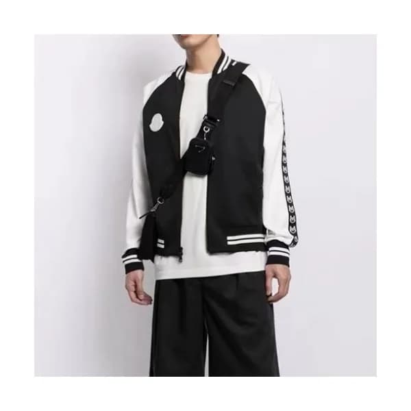 Moncler Mens Logo Casual Jackets Black - 몽클레어 202… - 1