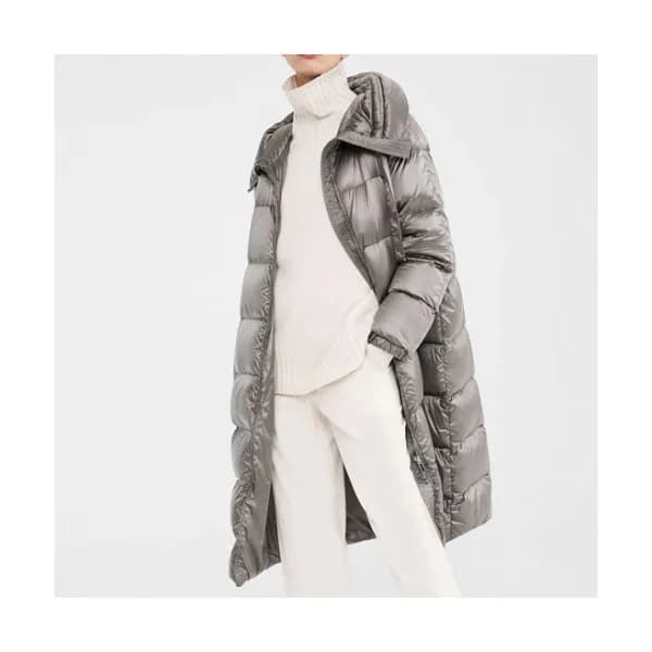 Maxmara Ladies Duck Down Long Padding Gray - 막스마라… - 1