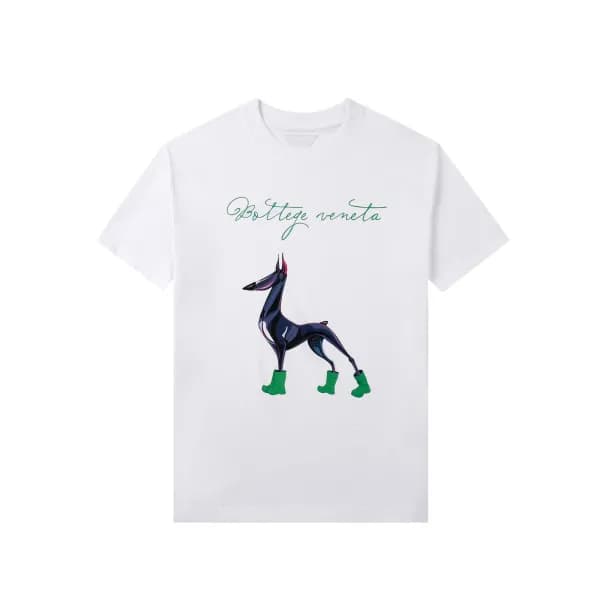 Bottega Veneta Unisex Casual Short-sleeved Tshirt… - 1