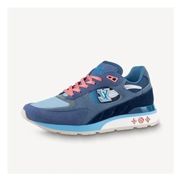 루이비통 남성 클래식 블루 스니커즈 - Mens Blue Sneakers - lou042… - 1
