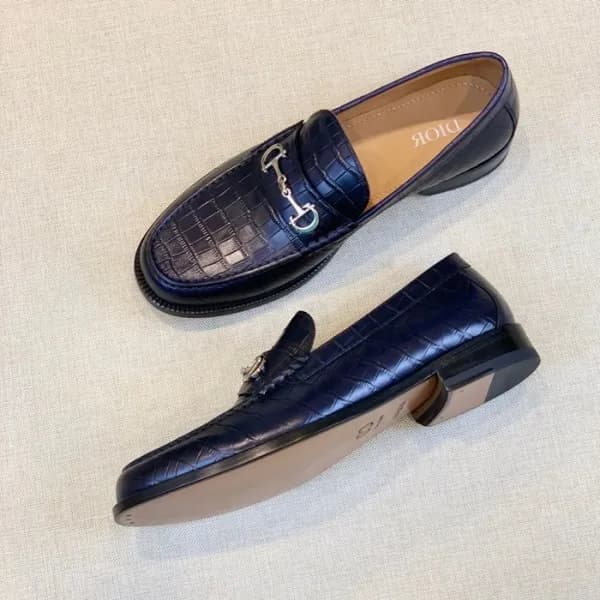 디올 남성 모던 블루 로퍼 - Mens Blue Loafer - dio01781x - 1
