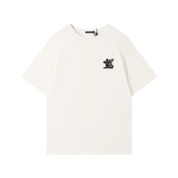 루이비통 남성 화이트 크루넥 반팔티 - Mens White Tshirts - lou0435… - 1