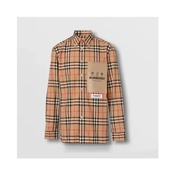 버버리 남성 클래식 카멜 셔츠 - Mens Camel Tshirts - bur04470x - 1