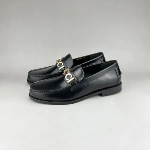 구찌 남성 이니셜 블랙 로퍼 - Gucci Mens Black Loafer - guc052… - 1