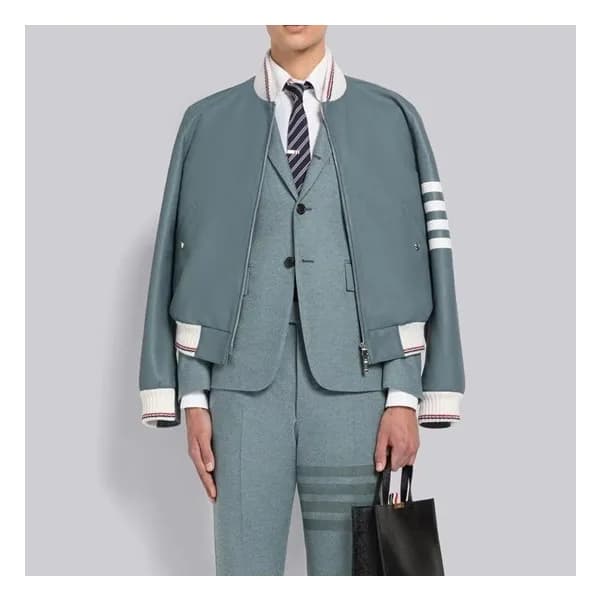 톰브라운 남성 클래식 그레이 자켓 - Thom Browne Mens Gray Jackets… - 1