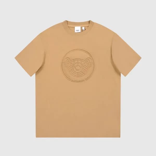 버버리 남성 카멜 크루넥 반팔티 - Burberry Mens Camel Tshirts - … - 1