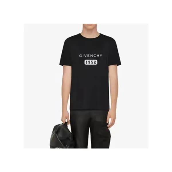 지방시 남성 크루넥 화이트 반팔티 - Givenchy Mens White Short Sle… - 1