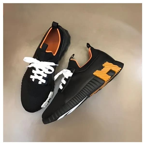 에르메스 남성 블랙 스니커즈 - Hermes Mens Black Sneakers - he1… - 1