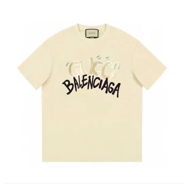 구찌 남/녀 아이보리 크루넥 반팔티 - Gucci Unisex Ivory Short sle… - 1