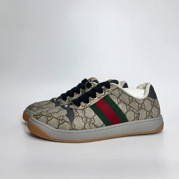 구찌 남/녀 그레이 스니커즈 - Gucci Unisex Gray Sneakers- gu63… - 1