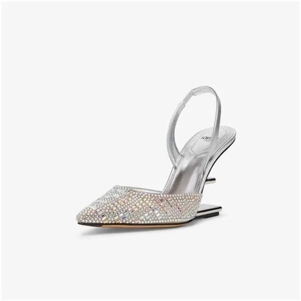 펜디 여성 실버 샌들 - Fendi Womens Silver Sandals - fe154x - 1