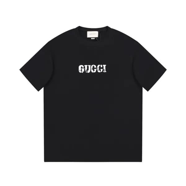구찌 남/녀 블랙 크루넥 반팔티 - Gucci Unisex Black Short sleev… - 1