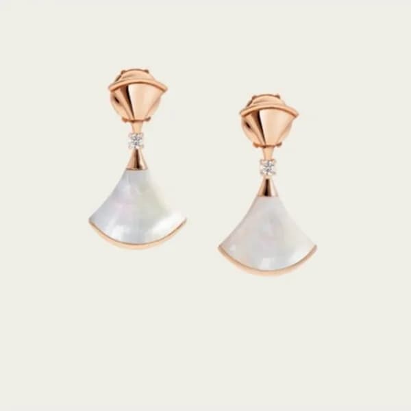 불가리 여성 로즈 골드 이어링 - Bvlgari Womens Rose Gold Earrin… - 1