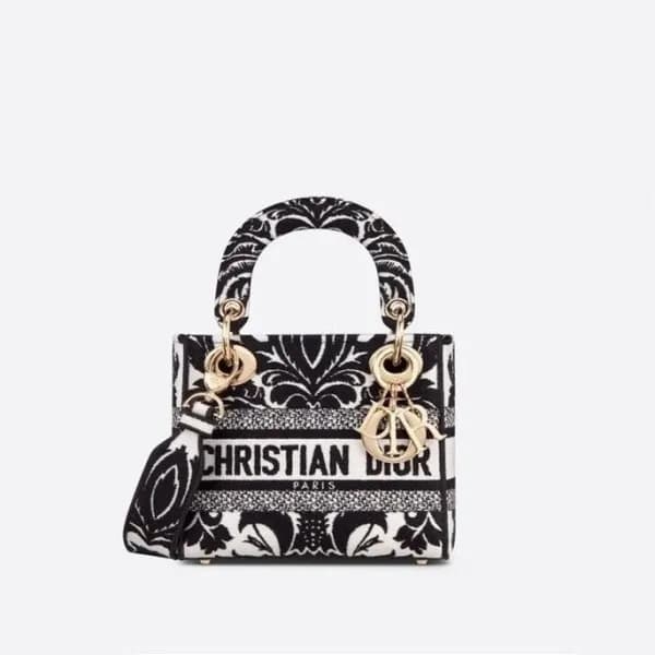 디올 여성 블랙 레이디 백 - Dior Womens Black Lady Bag - dib5… - 1