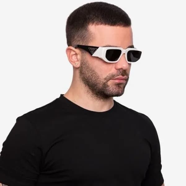 프라다 남/녀 화이트 선글라스 - Prada Unisex White Sunglasses -… - 1