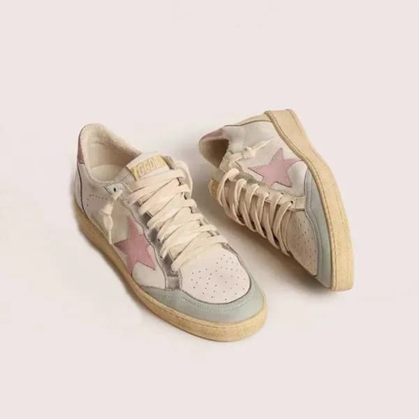 골든구스 여성 핑크 스타 스니커즈 - Golden Goose Womens Ballstar … - 1