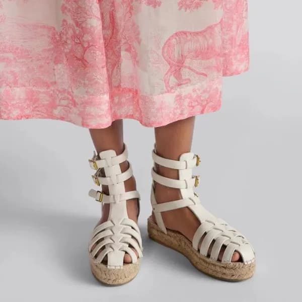디올 여성 화이트 샌들 - Dior Womens White Sandals - dis1473… - 1