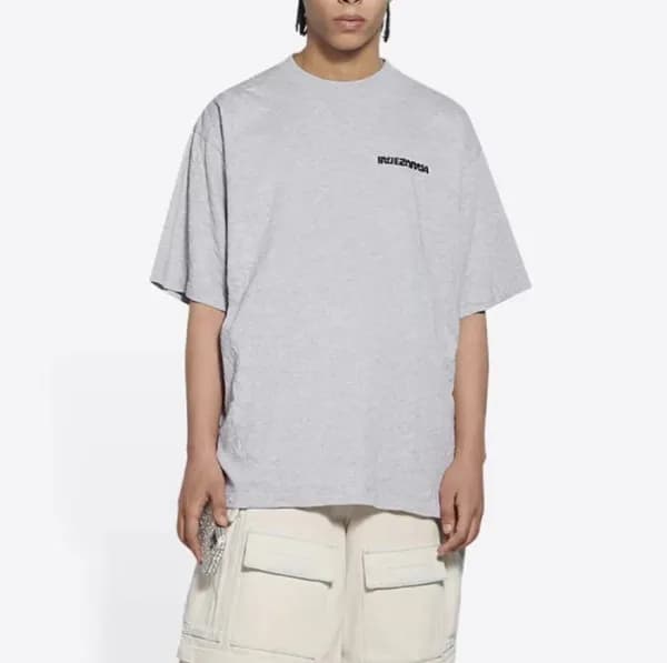 발렌시아가 남성 라운드 반팔 티셔츠 - Balenciaga Mens Round Tshirt… - 1
