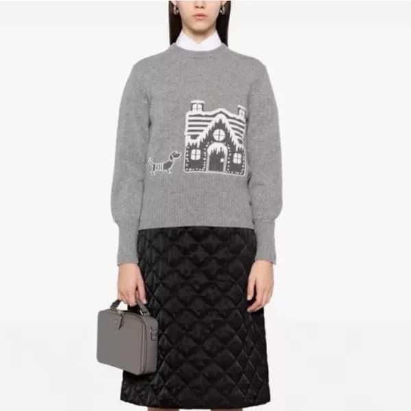 톰브라운 여성 라운드 니트 - Thom Browne Womens Knitwear - thc… - 1