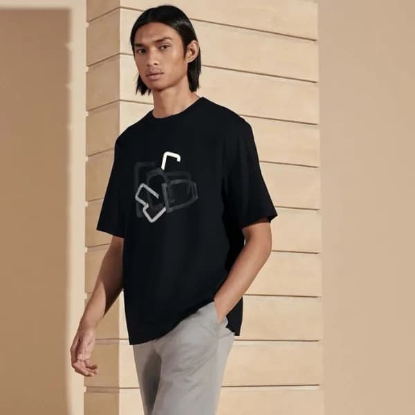 에르메스 남성 라운드 반팔티 - Hermes Mens Round Tshirt - hec57… - 1